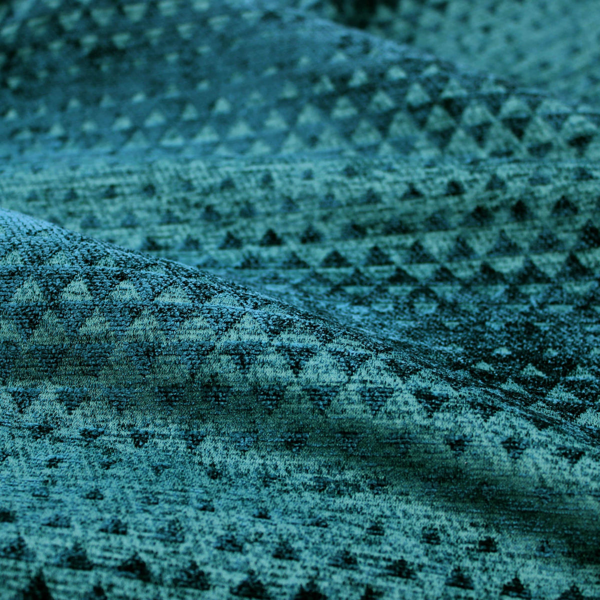 textured chenille upholstery fabric in teal colour Teal
