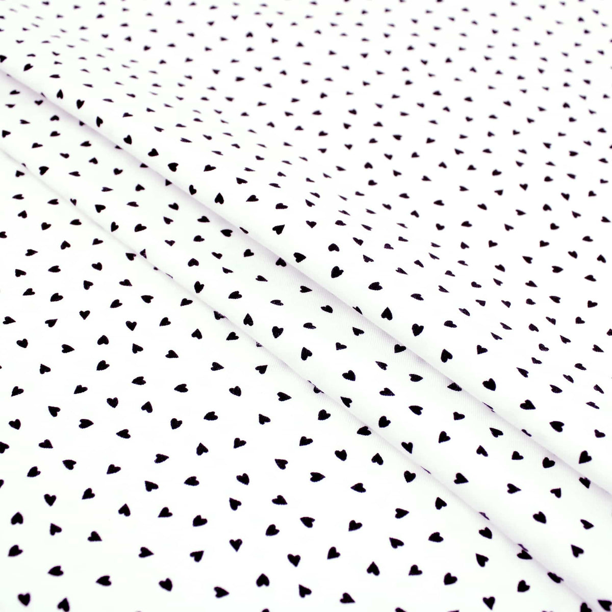 Hearts Cotton Jersey Ecru Pattern Dressmaking Women Kids Stretch Fabric OEKO-TEX Soft Knit Neutral Girl Ecru