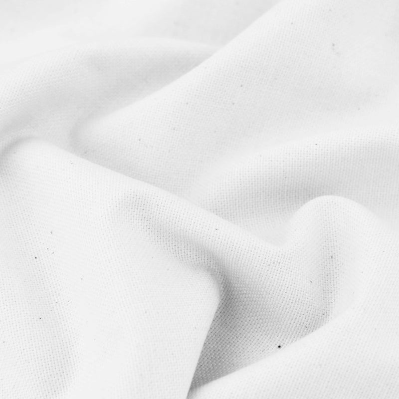 durable pure cotton canvas craft sewing fabric White