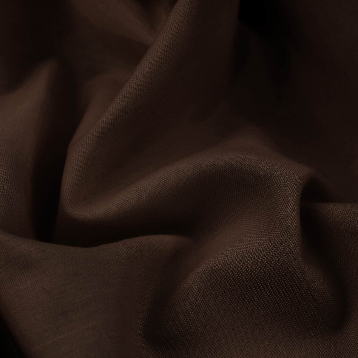 lightweight pure cotton poplin dressamking fabric Coffee