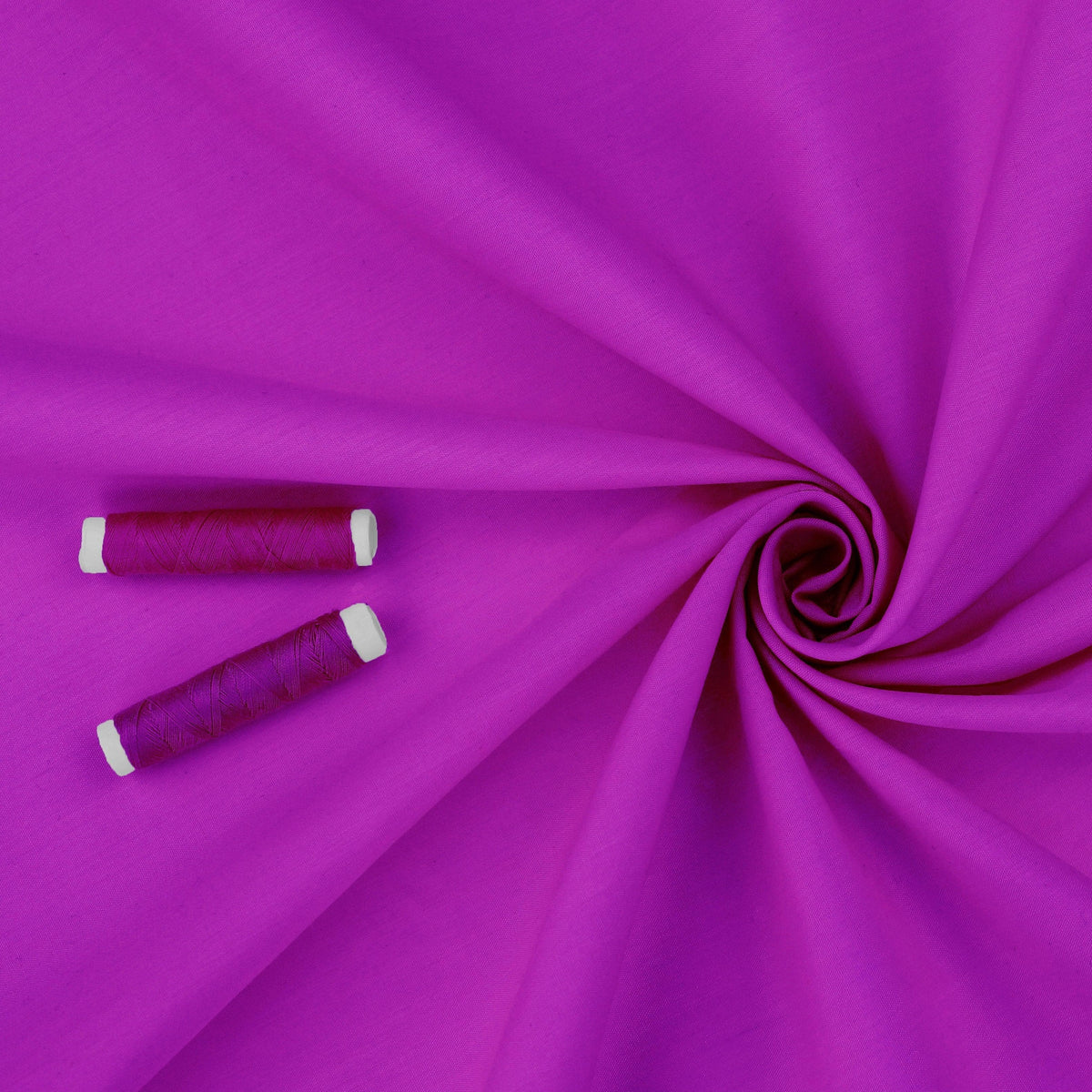 lightweight pure cotton poplin dressamking fabric Fuchsia