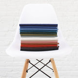 Light 65% cotton denim dressmaking fabric in 17 colours Ash Brown