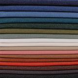 Light 65% cotton denim dressmaking fabric in 17 colours Ash Brown