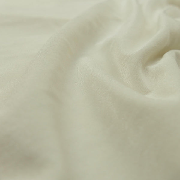 smooth velvet dressmaking women stretch fabric Ivory
