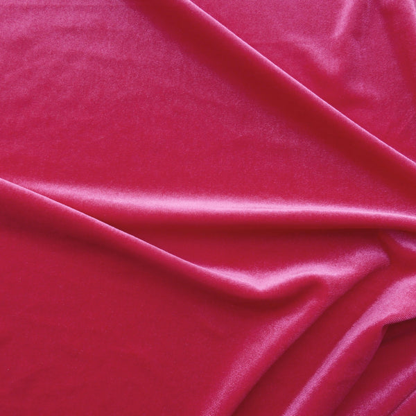 smooth velvet dressmaking women stretch fabric Watermelon
