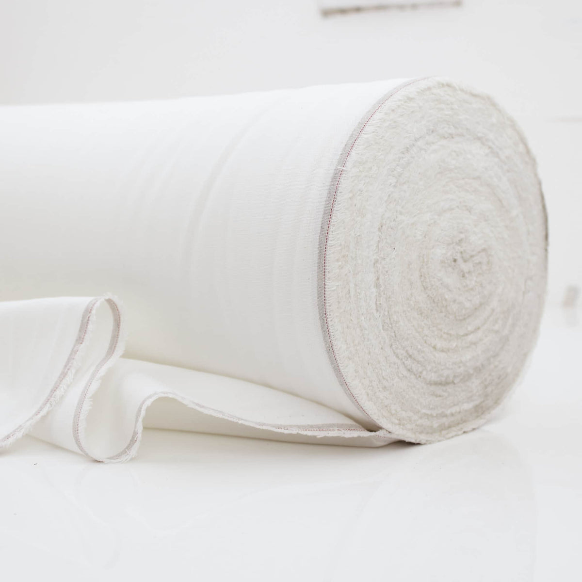 White Madras Plain Solid Cotton Linen Dressmaking Quilting Fabric Material White