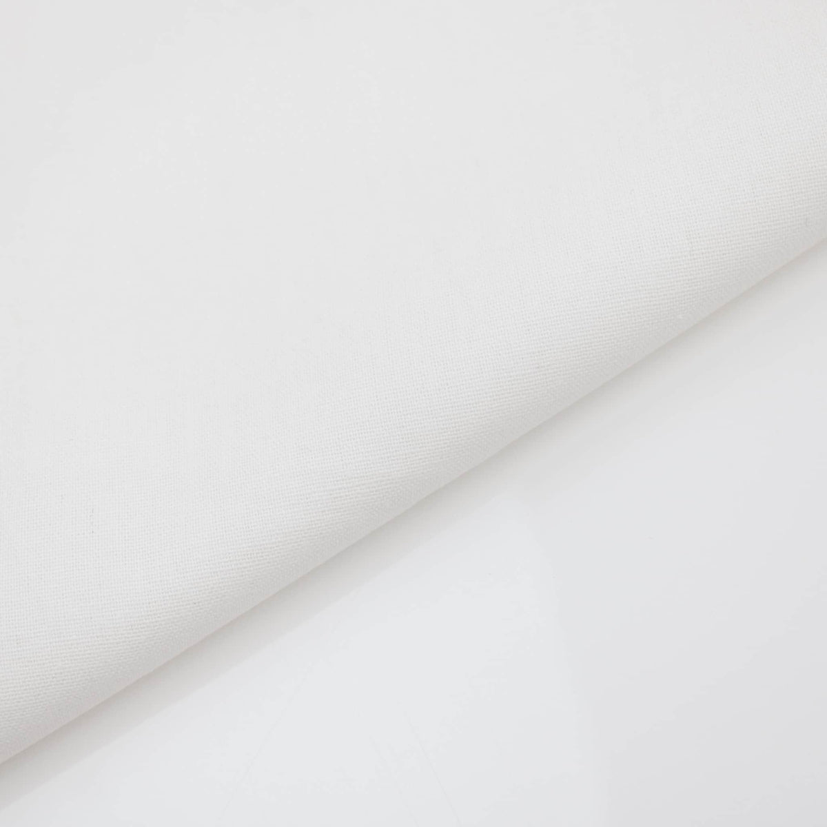 White Madras Plain Solid Cotton Linen Dressmaking Quilting Fabric Material White