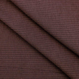 Medium Ribbed Knitted Jersey - Chocolate Brown