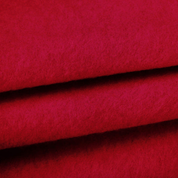 plain soft acrylic felt craft kids fabric Red