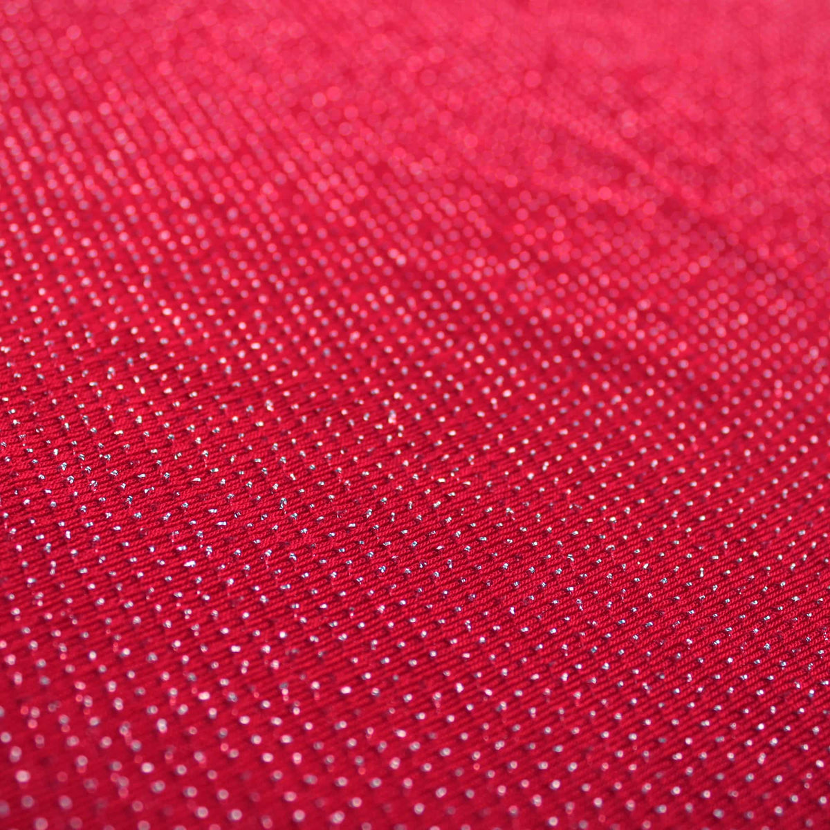 sparkling glitter nylon stretch lurex jersey dressmaking women fabric Red