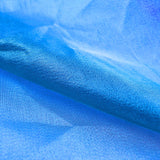 shimmery lightweight see through durable organza fabric Blue