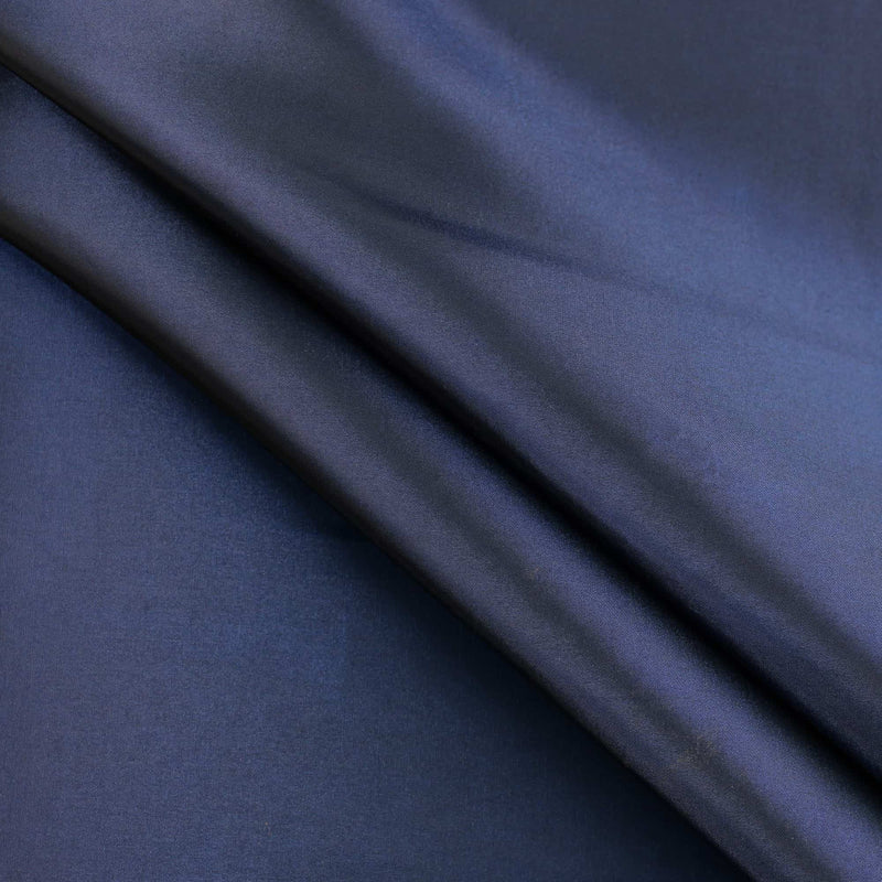 silky smooth metallic taffeta durable woven fabric Navy