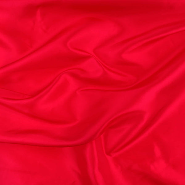 silky smooth metallic taffeta durable woven fabric Red