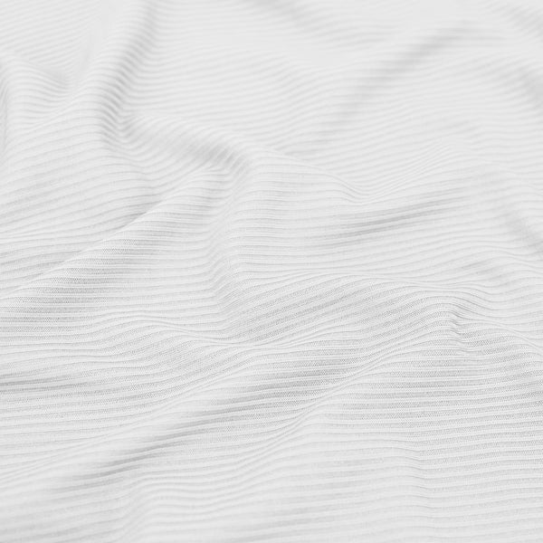soft 4 way stretch knitted jersey women dressmaking kids fabric White
