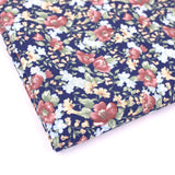 Navy Boysenberry Floral Light Furnishing Fabric Home Material Upholstery Blinds Curtain Oilcloth Thin Decor Drape Fabric Crisp Stiff Tablecloth Navy