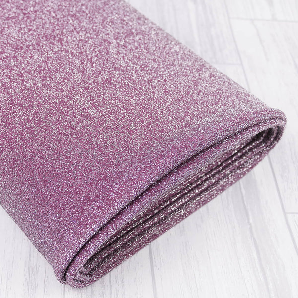 4 way stretch knitted sparkling lurex dressmaking fabric Dusty Rose