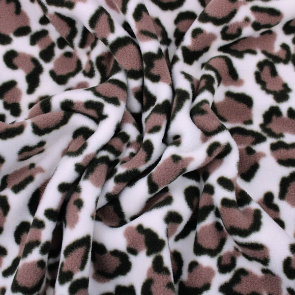 baby soft polar fleece animal spots leopard