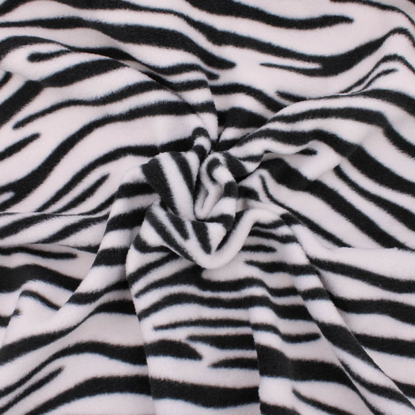 baby soft polar fleece animal spots zebra
