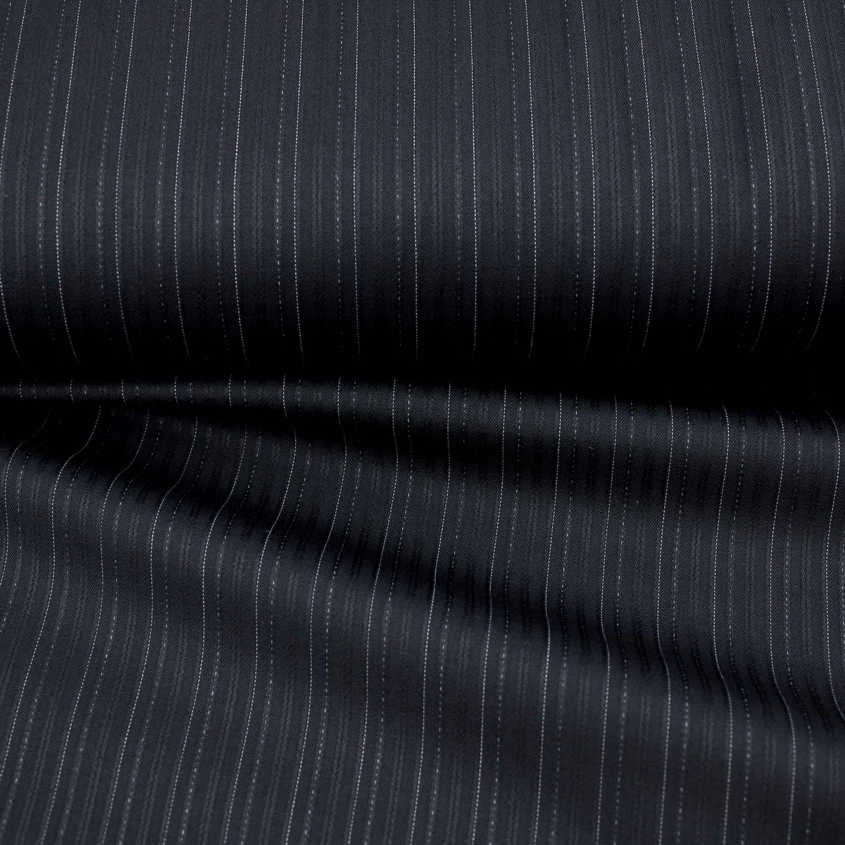 Pinstripe Suiting Charcoal Wool Blend Fabric Tailoring Dressmaking Suit Trouser Material Blazer Smart Mens Charcoal