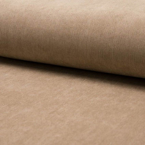 soft stretch cotton 21 wale corduroy dressmaking fabric Beige