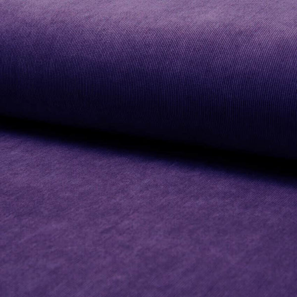 soft stretch cotton 21 wale corduroy dressmaking fabric Dark Purple