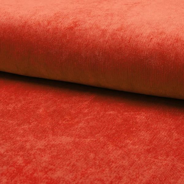 soft stretch cotton 21 wale corduroy dressmaking fabric Orange