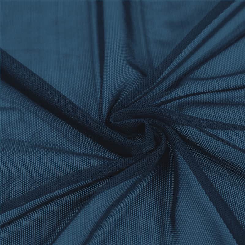 high quality power mesh stretch net fabric Navy