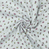soft lightweight pure cotton poplin dressmaking fabric Silver Grey