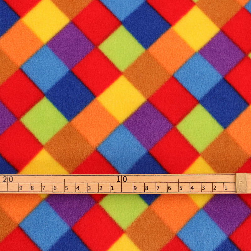 smooth polar anti pill fleece kids pets craft fabric Coloured Squares