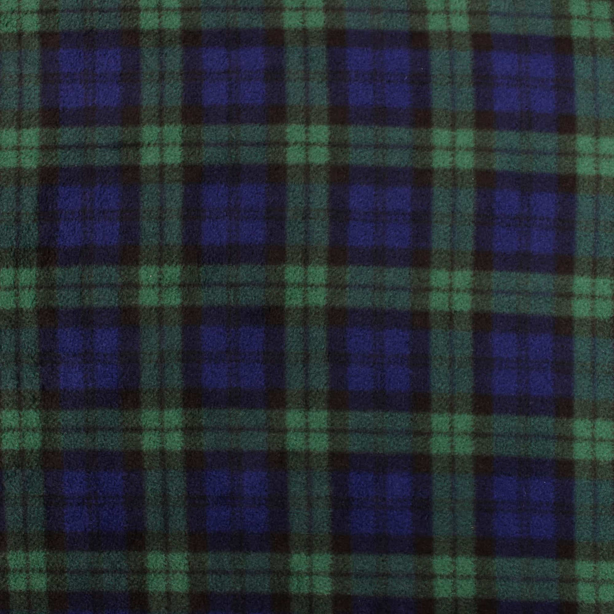 smooth soft anti-pill polar fleece kids pets fabric Green Tartan