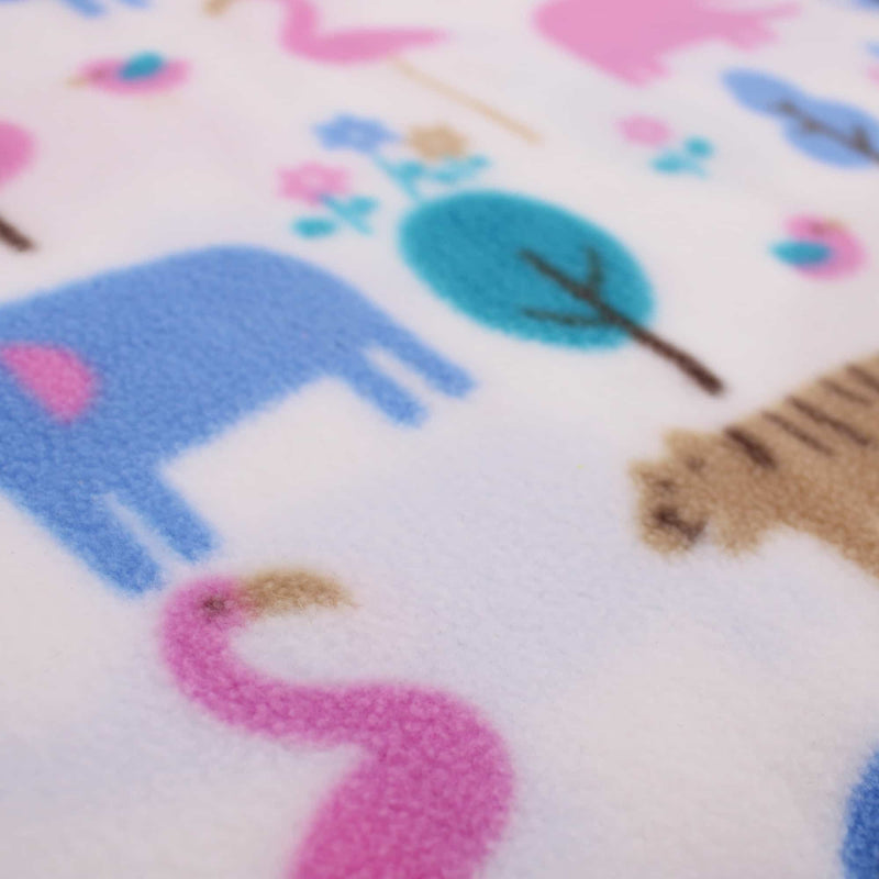 smooth polar anti pill fleece kids pets craft fabric Zoo