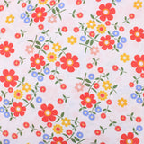 soft lightweight satin milky finish floral print