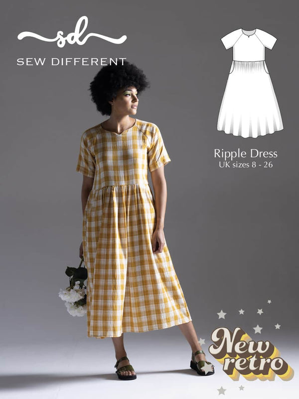 Ripple Dress Sewing Pattern Sew Different Dress Project Clothing Dressmaking New Fabric By Sew Different