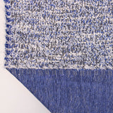 textured boucle in sparkling blue