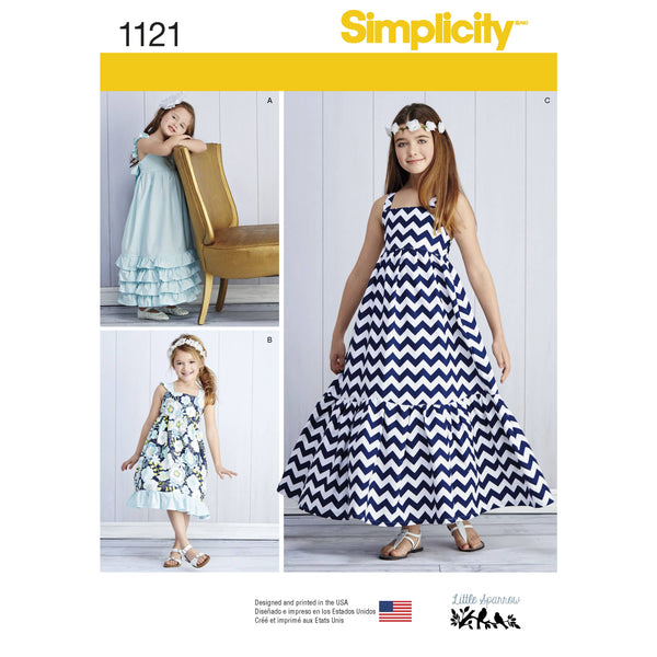 Simplicity Child's and Girls' Pullover Dresses