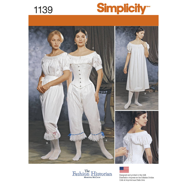 Simplicity Women's Civil War Undergarments