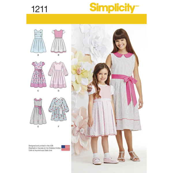 Simplicity Child's and Girls' Dress in two lengths