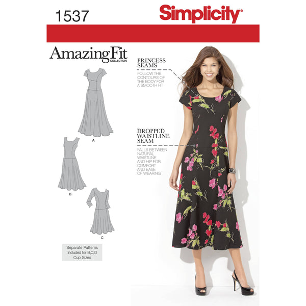 Simplicity Women's and Plus Size Amazing Fit Dress