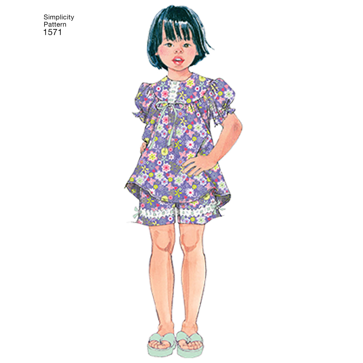 Simplicity Child's and Girl's Loungewear Separates