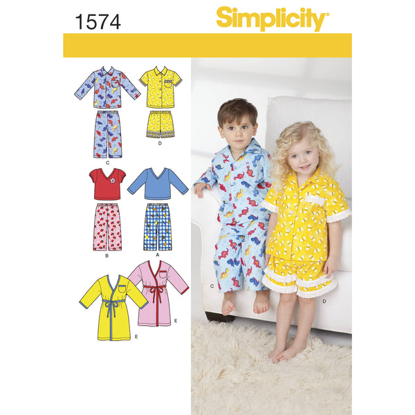 Simplicity Toddlers' Loungewear Sewing Pattern S1574