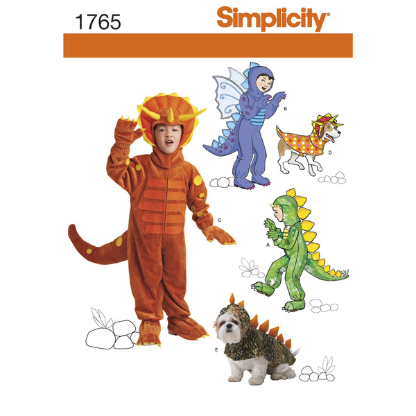 Simplicity Child's and Dog Costumes Sewing Pattern S1765
