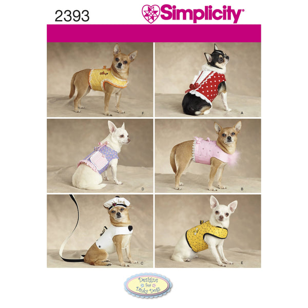 Simplicity Dog Clothes Sewing Pattern S2393