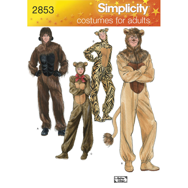 Simplicity Adult Costumes Sewing Pattern S2853
