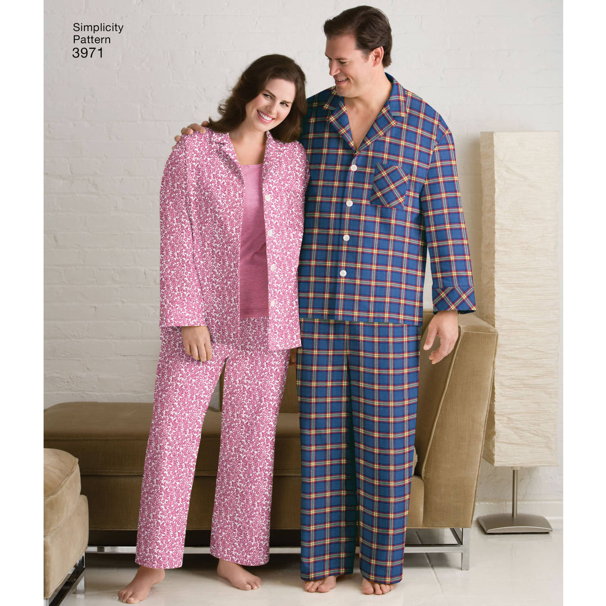 Simplicity Women's & Men's Plus Size Sleepwear