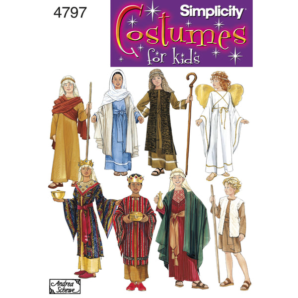 Simplicity Boy & Girl Costumes Sewing Pattern S4797