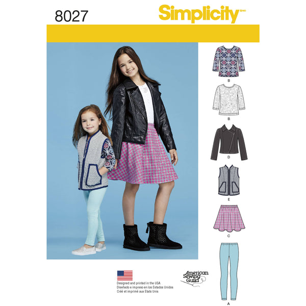 Simplicity Child's and Girls' Sportswear Pattern