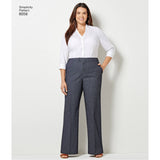 Simplicity Amazing Fit Women's and Plus Size Flared Trousers or Shorts