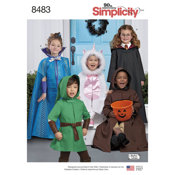 Pattern 8483 Child's Cape Costumes