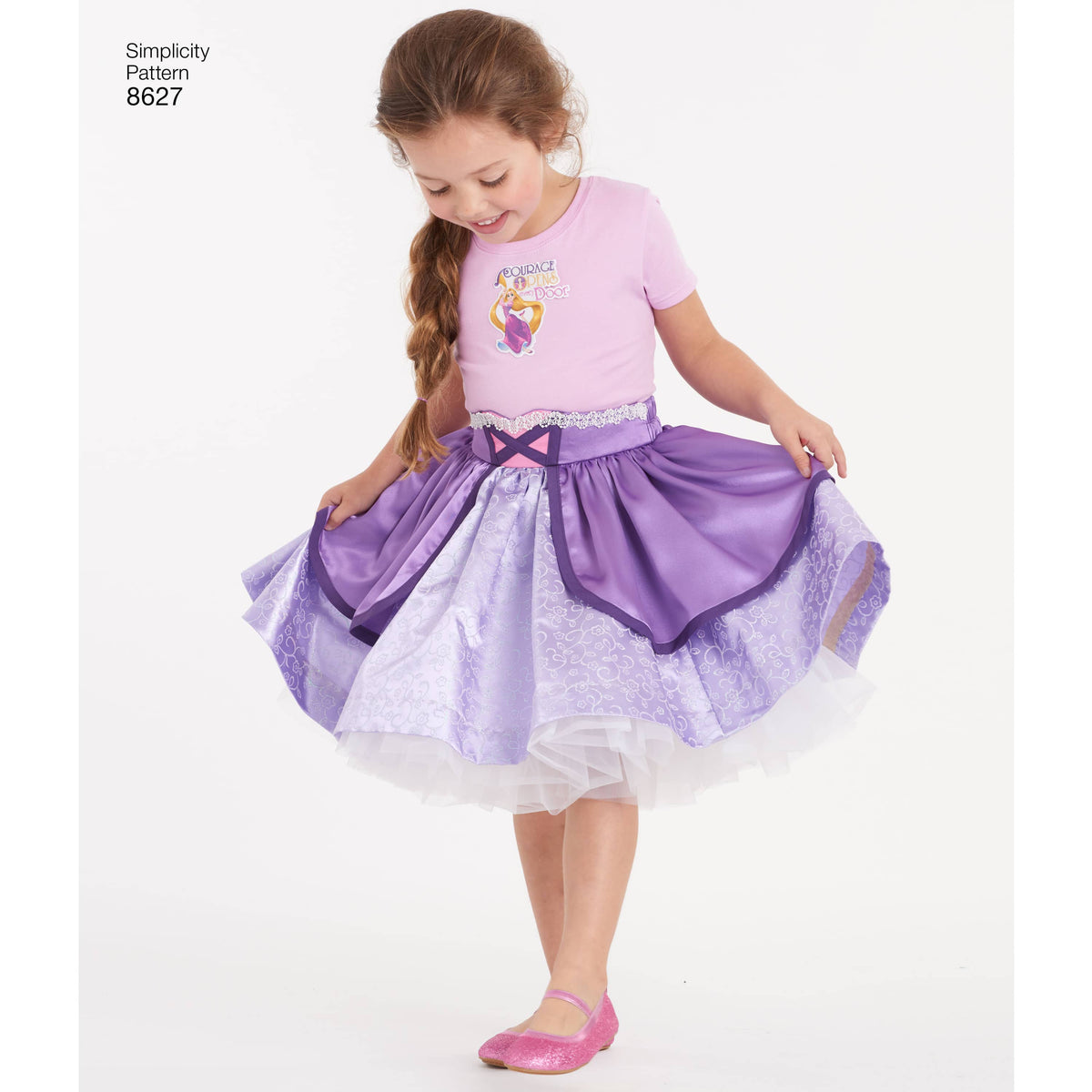 Pattern 8627 Child's Disney Character Skirts
