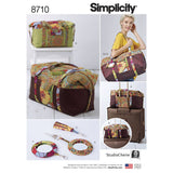 Pattern 8710 Luggage Bags, Key Ring and Tassel